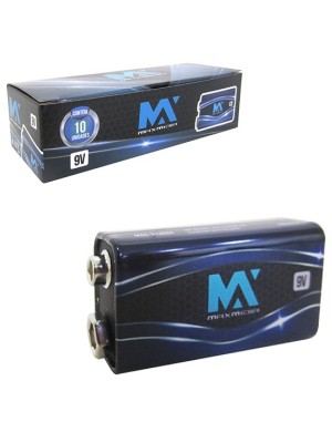 Bateria 9V Maxmidia Unidade – Energia Duradoura e Confiável para Dispositivos Eletrônicos