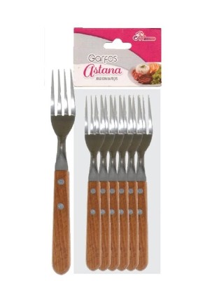JOGO DE GARFOS ASTANA C/06 PCS UN. INGA