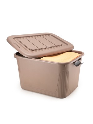 CONTAINER C/ RODAS 80L HAVANA 106X48X39CM UN.