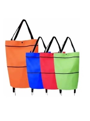 SACOLA VINIL COM RODINHAS FEIRA UN. TOP IMPORTADORA