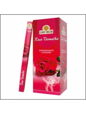 INCENSO ROSA VERMELHA C/25UN