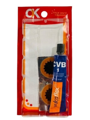 COLA P/ REMENDO E REMENDO 3CM KIT C/3PCS UN.