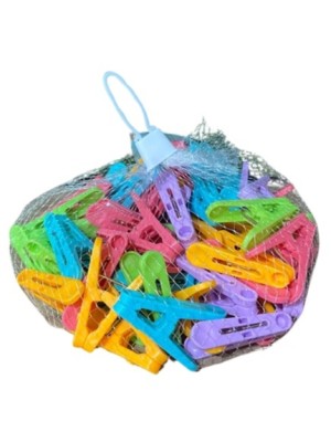 PRENDEDOR DE PLASTICO C/50PCS UN.