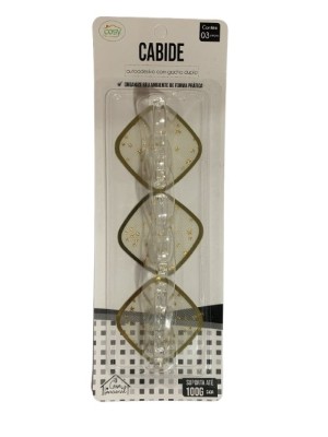 CABIDE AUTOADESIVO DE PAREDE C/ 3 PEÇAS UN. FU XING