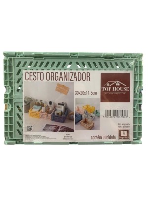 CESTO ORGANIZADOR 30X20X11,5CM UN. TOP RIO