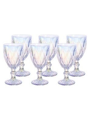 TACA DE VIDRO 340ML KIT C/6 PEÇAS QUARTZO FURTACOR UN. INGA