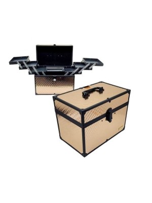 MALETA BECKY ROSE GOLD 25,5X16,5X20CM DE POLIPROPILENO UN. MULTIART