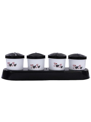 POTE CONDIMENTOS CONJ. C/4 PCS DEC. UN.