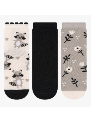 MEIA SOQUETE INFANTIL 3PARES 31-34 UN. CIA DA MEIA