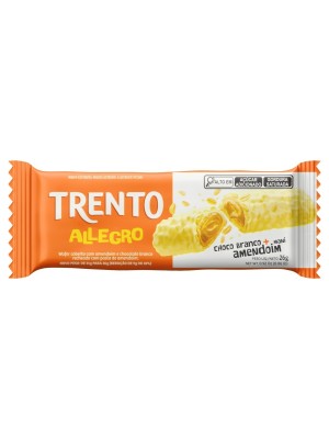WAFER TRENTO ALLEGRO CHOCOLATE BRANCO C/ AMENDOIM 26G UN. PECCIN