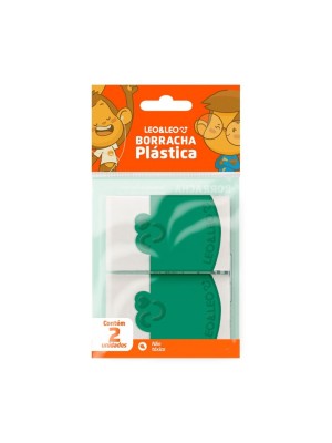 BORRACHA BRANCA C/CAPA C/2 PCS