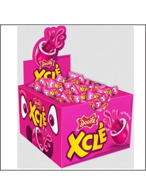 XCLE CHICLETE RECHEADO TUTTI-FRUTTI 200G CX C/40PCS UN. DOCILE