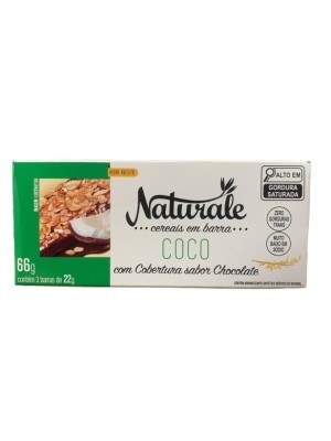 CEREAIS BAR. 66G C/3 COCO/CHOC. UN. NATURALE