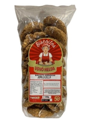 BISCOITO DE AMENDOIM 250G UN. HELDA