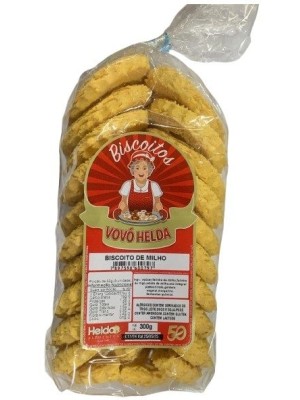 BISCOITO DE MILHO 300G UN. HELDA