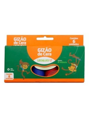 GIZAO DE CERA PACOTE C/6 MEU PRIMEIRO GIZ C/6 CORES UN.