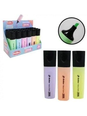 MARCA TEXTO DISPLAY C/24PCS TREND CORES PASTEIS UN.