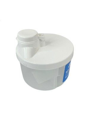 PORTA LEITE EM PO C/3 DIVISORIAS BRANCO 17,4X13X6CM UN.