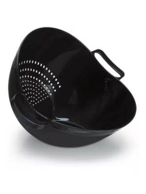 ESCORREDOR MULTIUSO ESCORRE E SERVE PRETO 21,5X26X19CM UN.