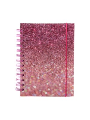 AGENDA PERMANENTE C/ GLITTER 162 FOLHAS 13,7X18,7CM UN.