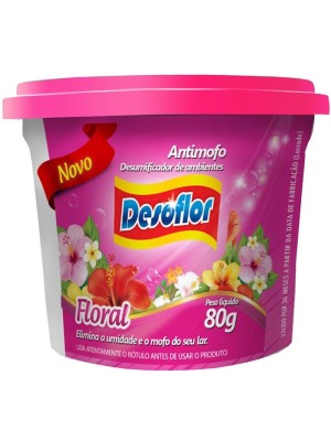 Desumidificador de Ambiente Anti Mofo Floral 80g