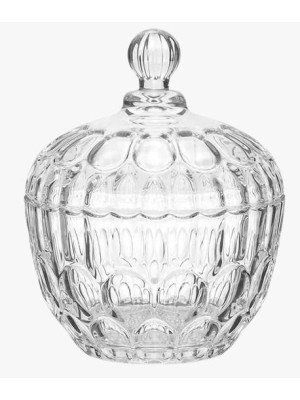 Bomboniere 600ML De Vidro com Tampa para Doces e Guloseimas