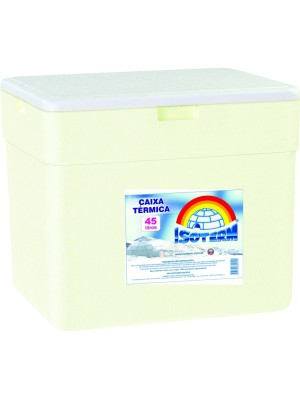 CAIXA TERMICA ISOPOR 45L UN.