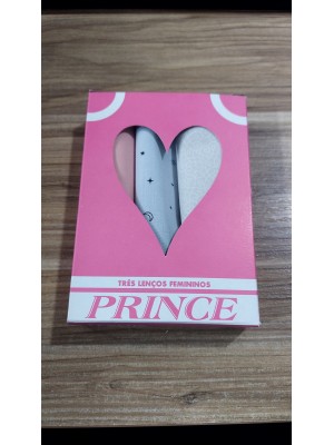 LENCO DE TECIDO C/3PCS 30X30CM FEMININO. UN