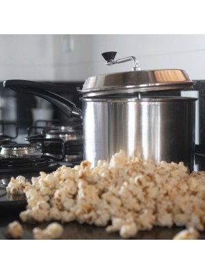 Pipoqueira N°20 Polida 3,75 Litros Alumínio Brilhante Alubril