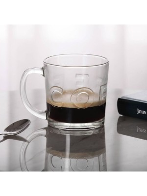 CANECA DE VIDRO FLORENCE 340ML UN.