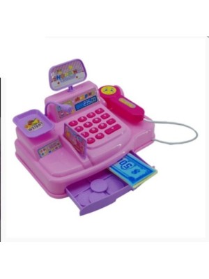 CAIXA REGISTRADORA PLASTICO COM LUZ E SOM 22.6X18X4CM UN.