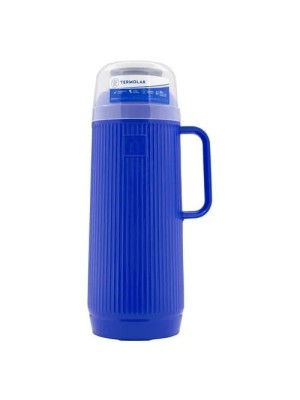 Garrafa Térmica Resistente 1 Litro Para Café Chá Azul