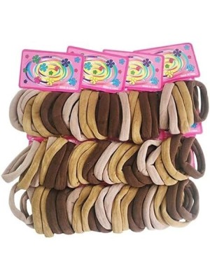 ELASTICO PARA CABELO MARROM PACOTE C/12PCS