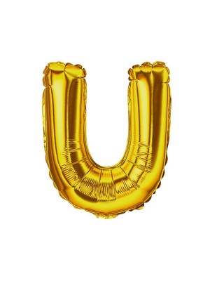 BALAO METALIZADO LETRA U 100CM RIO TIJUCAS