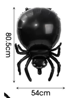 Balão Aranha 53x80cm Metalizado Decoração Halloween Festa Temática Infantil e Adulto