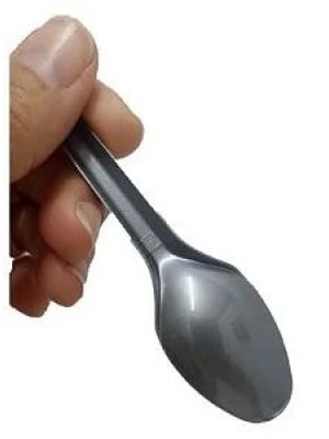 Colher Plástica Sobremesa Prata 25 Unidades Doces Aniversario