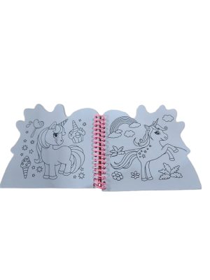 Livro Pop Cores Divertidas com Lapis de Cor Unicornios