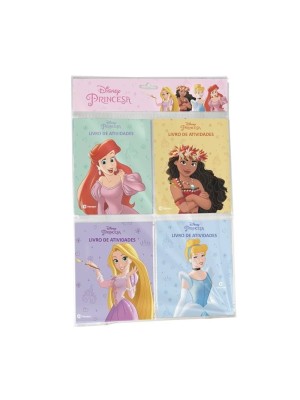 Livro Solapa Pop Com 4 Mini Livros De Atividades Disney Princesas