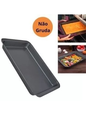 Forma Retangular Antiaderente Grande Bolo Lasanheira