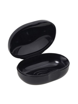 Porta Sabonete De Barra Saboneteira Plástica Atoxica Soft Preto