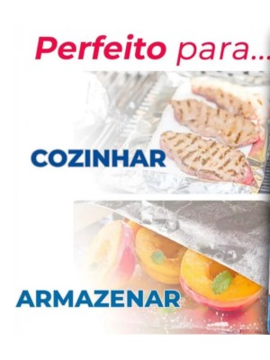 Papel Aluminio 30 Cm 4 Metros Cozinhar Forno Congelar
