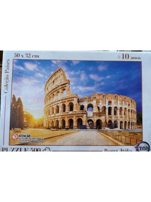 Jogo Quebra Cabeça 500 Peças Puzzle Coliseu Roma Italia