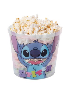 POTE PIPOCA 2,1L DECORADO STITCH 16,9X14,4X15,2CM UN. PLASUTIL