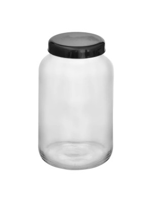 Pote de Vidro Transparente 3L com Tampa Plastica