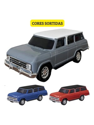 Carrinho Veraneio Diverplas Miniatura Clássica Colecionável Infantil 26 cm