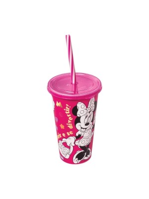 Compre Copo Minnie Mouse Rosa com Tampa e Canudo - Prático, Seguro e Divertido