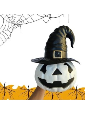 Abóbora Bruxa Branca 30X29X29CMDecoração Halloween