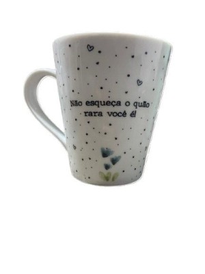 Caneca Porcelana Inspirações Faixa 290ml – Elegância para Todas as Horas