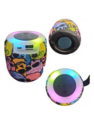Caixa de Som Bluetooth Altomex AL-8281 Caveira Colorida