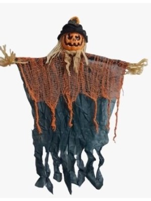 Abóbora Aterrorizante 85cm Decoração Halloween Gigante Realista para Festas, Casas e Eventos Temáticos